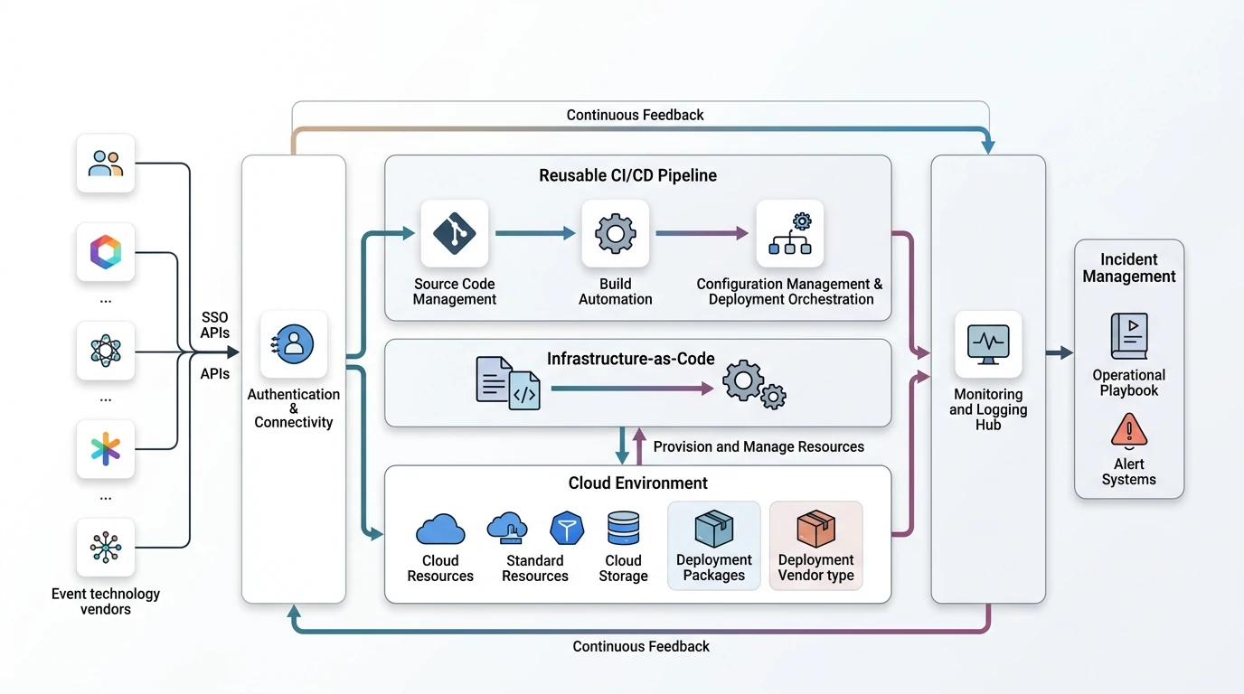 Streamlining Deployment and Operations Support for Abbott's Virtual Events case study